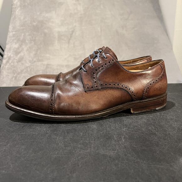 Magnanni Oxford Shoes Mens Size 13 Brown Cap Toe Brogue Leather Dress 10113 main image 11